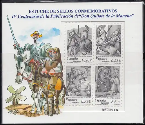 Espagne Bloc 144 Don Quichotte 2005, frais de port ** - dans le folder