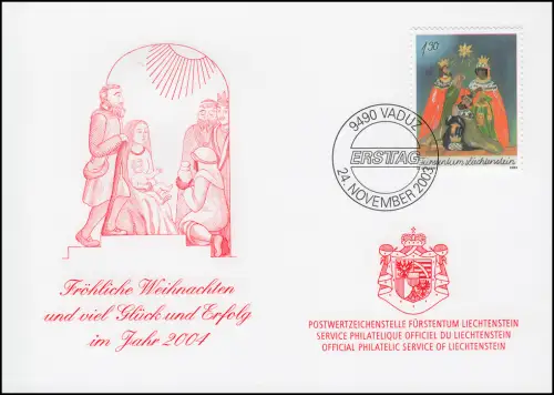 Liechtenstein 1332 Noël - Carte de vœux pour la fin de l'année 2004