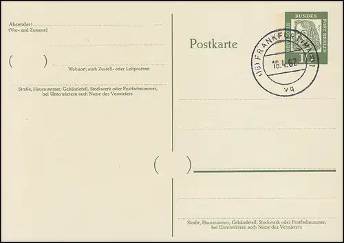 P 51 - Dürer 10 Pf Antiqua, VS-O Frankfurt / Main