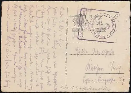 Poste de combat de la marine BS 1er département de base du navire à AK KIEL Marine Monument à Laboe