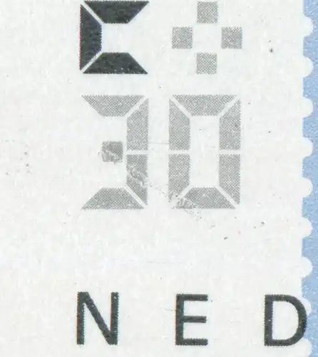 Carnets de marques 33 timbres d'été PB 32, case 4: traits à travers les 30, **