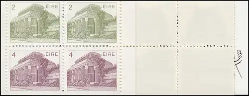 Irland-Markenheftchen 10 Architektur 1986, ** postfrisch