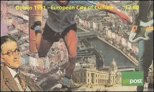 Irland-Markenheftchen 17 Dublin 1991 - Kulturstadt Europas, ** postfrisch
