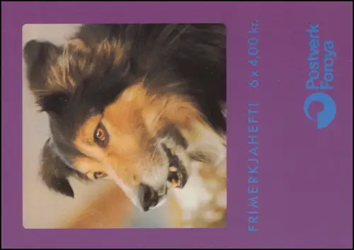 Îles Féroé Carnets de marques 7 chiens de garde, ** frais de port
