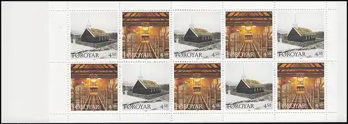 Îles Féroé Carnets de marques 16 Église Frederik, ** post-fraîchissement