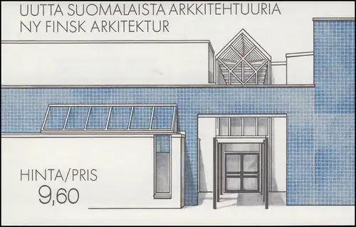 Finnland Markenheftchen 17 Architektur: Moderne Gebäude, ** postfrisch