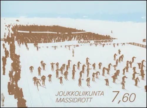 Finlande Carnets de marques 24 Grand sport, ** frais de port