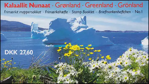 Grönland Markenheftchen 1 Königin Margrethe 1989, ** postfrisch