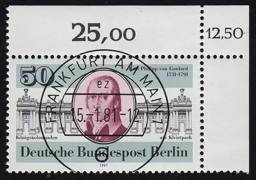 639 Architekt Karl Philipp von Gontard - KBWZ O FfM