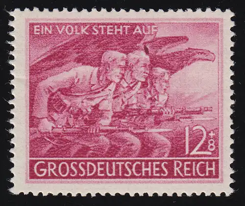 908VI Volkssturm 1945 mit PLF VI Fleck über mittlerem Kopf, Feld 46, **