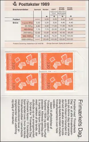 Dänemark Markenheftchen 960 Tag der Briefmarke, ** postfrisch