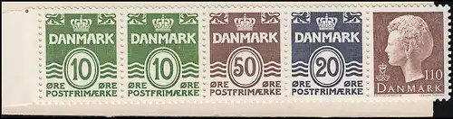 Dänemark Markenheftchen 26 Ziffern und Königin Margrethe 1979, ** postfrisch
