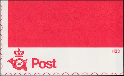 Danemark Carnets de marques 40 chiffres et Reine Margrethe H33, ** frais de port