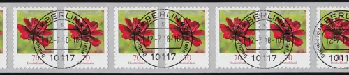 3197 Schokoladen-K. 2018, sk 70 C, 11er-Streifen aus 5000er, ET-O 12.7.2018