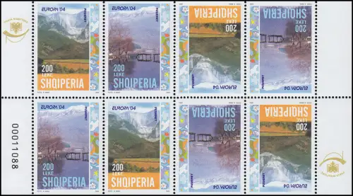 2004 Albanien 2966Do/Du-2967Do/Du Ferien - Heftchenblatt, ** postfrisch