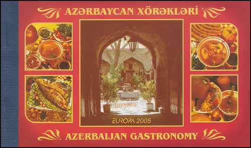 2005 Aserbaidschan 608A/D/E-609A/D/E Gastronomie, Markenheftchen ** postfrisch