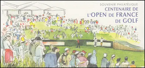 Bloc 63 Championnats de golf français ouverts Golfs ** - en carte pliante