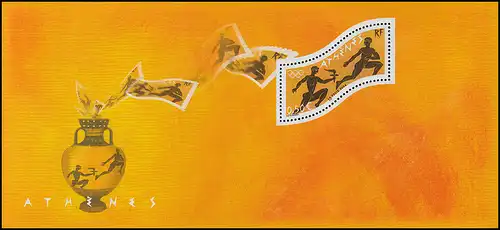 Bloc 41 Jeux olympiques d'été d 'Athènes Flash ** - en carte pliante