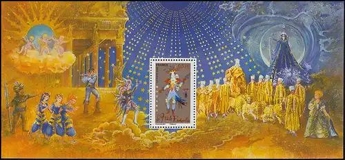 Block 56 Mozart Oper Die Zauberflöte ** - in Faltkarte