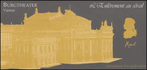 Bloc 58 Mozart Opéra L'enlèvement du Serail ** - en carte pliante