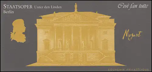 Bloc 61 Mozart Oper Cosi fan tutte ** - dans la carte pliante