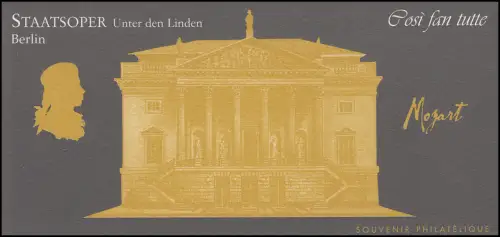 Bloc 61 Mozart Oper Cosi fan tutte ** - dans la carte pliante