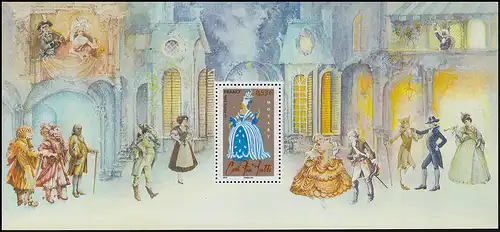 Block 61 Mozart Oper Cosi fan tutte ** - in Faltkarte