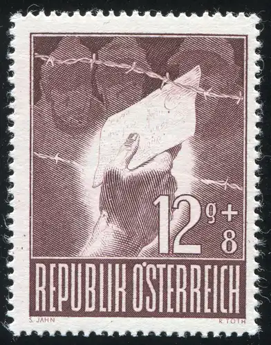 830I prisonniers de guerre 12 g avec PLF I seulement un point Ö, case 47, ** post-fraîchissement