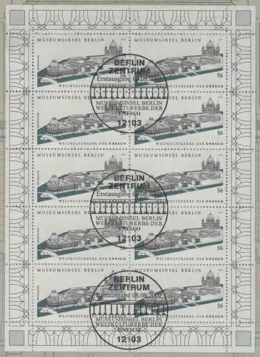 2274 Museumsinsel Berlin - 10er-Bogen auf Kartonvorlage, ESST