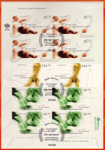 2382-2386 Fußball-WM - Satz auf Kartonvorlage, ESST