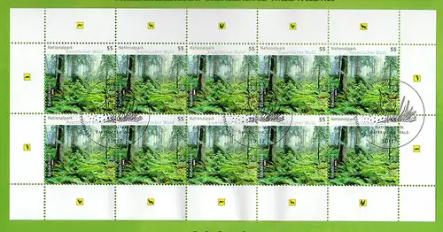 2452 Parc national Parcs naturels de la forêt bavaroise - Bogen 10 sur modèle de carton ESTE