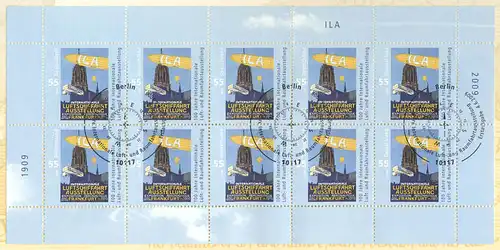 2740 Exposition internationale de l'aviation ILA - Bogen 10 sur modèle de carton ESTE