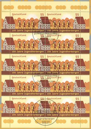 2753 Jugendherbergen: Gemeinschaft erleben - 10er-Bogen auf Kartonvorlage, ESST