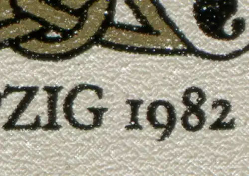 2697-2698 Buchkunst-ZD 1982 avec PLF à 26 97: ci-dessous a raccourci 9 en 1982, **