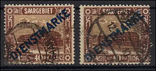 Marque de service 8 Marque d'impression: chaque marque d ' impression normale et bleue, O