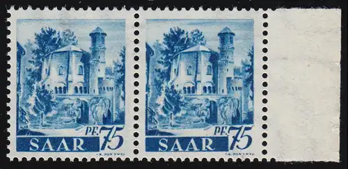 222II Freimarke 75 Pf mit PLF II Doppelpunkt hinter Pf, Feld 80, **