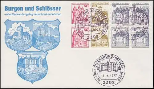 HBl. 26 aus MH 21 BuS 1977 auf Schmuck-FDC vom Erstverwendungstag 01.06.77