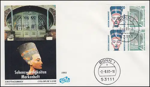 HBl. 32 de MH 28 SWK 1993 sur les bijoux FDC premier jour d'utilisation 02.08.93