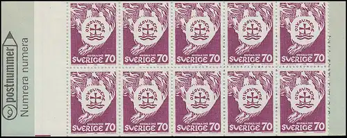 Carnets de la Journée mondiale de l'Eglise à Uppsala 10x 612D, **