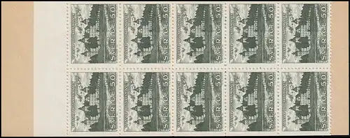 Carnets de marques Bâtiments historiques 50 Öre 10x 496D, **