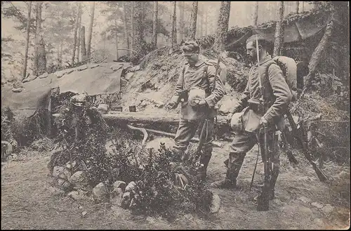 Réserve de poste de base de l'artillerie Reg.10 - 3.7.15 AK tombe de soldats sur le Hohnack