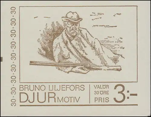 Markenheftchen 20 Tiere, mit Zählbalken **