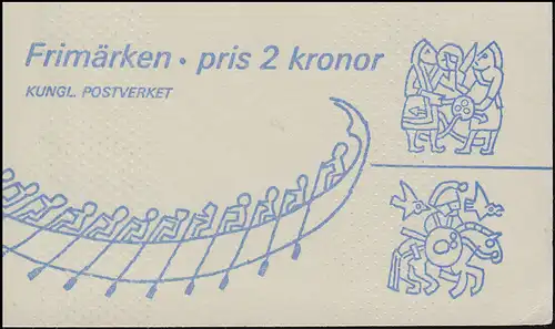 Markenheftchen 15I Bronzematrizen (schwedisch) Briefeschreiben, **