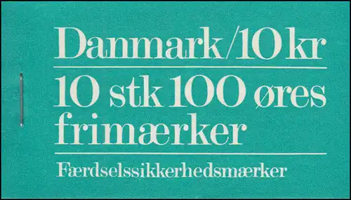 Dänemark Markenheftchen 637 Neue Verkehrsordnung 1977, **