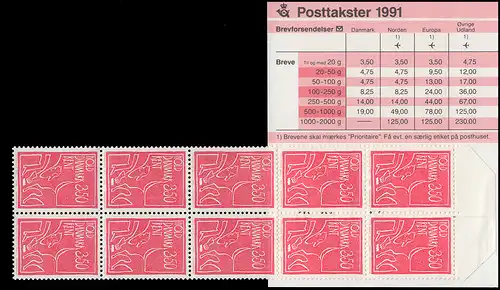 Dänemark Markenheftchen 1010 Haltet Dänemark sauber: Mann beseitigt Hundekot, **