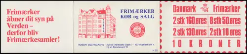 Danemark Carnets de marques 28 chiffres et Reine Margrethe 1981, ** frais de port