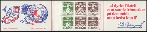 Dänemark Markenheftchen 28 Ziffern und Königin Margrethe 1981, ** postfrisch