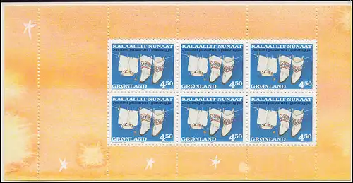 Grönland Markenheftchen 329-330 Weihnachten 1998, ** postfrisch