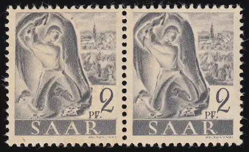 206II Marque libre 2 p. avec corde MICHEL-PLF II au piédestal, case 87 **