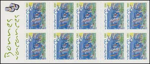 Carnets de marques 3816 EUROPE Vacances Vocances Holidays, autocollants, **